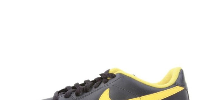 Pánske čierne tenisky so žltými prvkami Nike