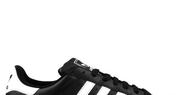 Pánske čierne tenisky s bielymi prvkami Adidas
