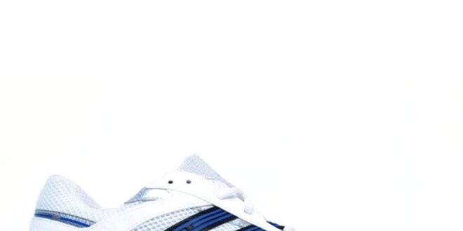 Pánske bielo-strieborno-modré tenisky Adidas