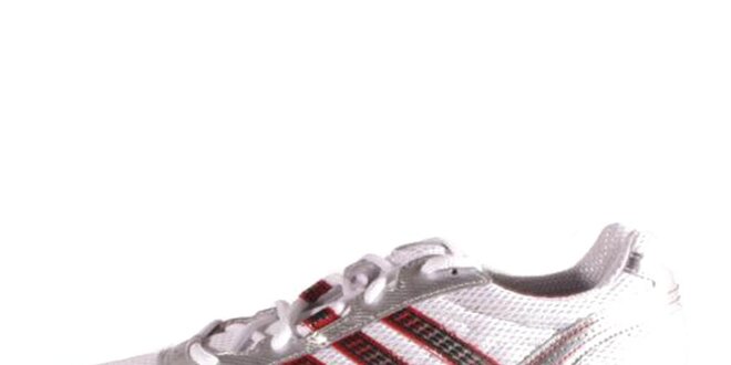 Pánske bielo-strieborno-červené tenisky Adidas