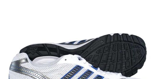 Pánske bielo-strieborno-tmavo modré tenisky Adidas
