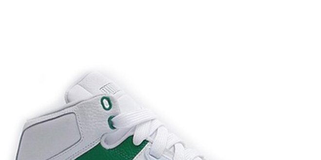 Pánske kotníkové bielo-zelené tenisky Puma