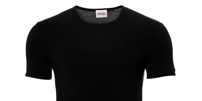 Pánske čierne elastické tričko Kenzo