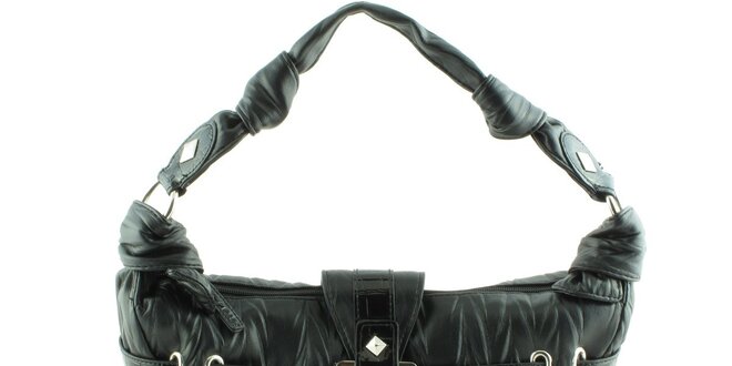Dámska čierna kabelka Rocawear s kovovými detailami