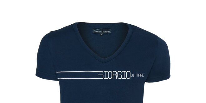 Pánske modré véčkové tričko Giorgio di Mare