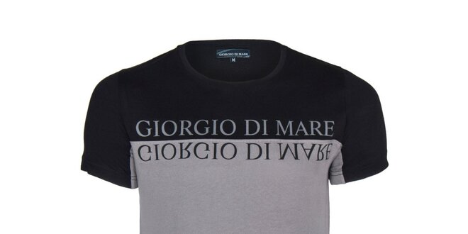 Pánske čierno-šedé tričko Giorgio di Mare
