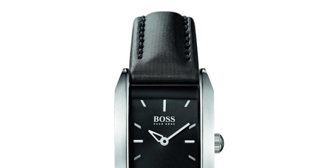 Dámske čierne analógové hodinky Hugo Boss