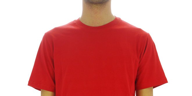 Pánske sýto červené bavlnené tričko Southpole