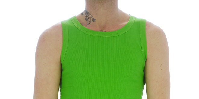 Pánske neónovo zelené bavlnené tričko Southpole