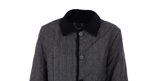 Dámsky šedý jednoradý kabát Company&Co