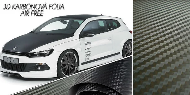 2 metre 3D Karbónovej fólie do interiéru aj exteriéru už aj s poštovným!