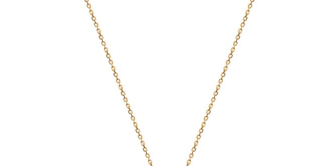 Dámsky zlatý náhrdelník s kamienkom La Mimossa
