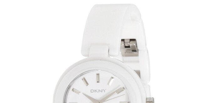 Dámske biele keramické hodinky DKNY