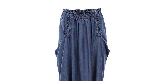 Dámska voľná modrá džínsová sukňa Gas