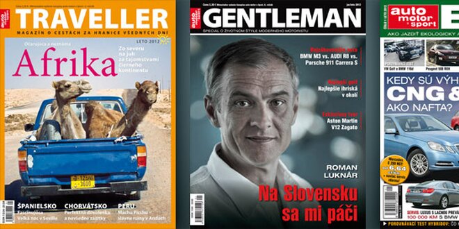 Balíček troch časopisov – Traveller, Gentleman a Eco drive