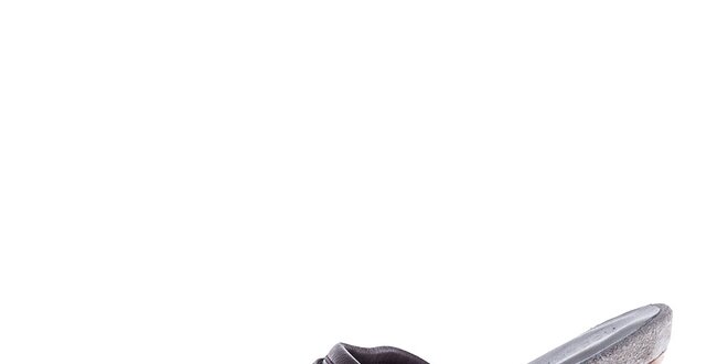 Dámske hnedé perforované topánky na kline s prackou Roberto Botella