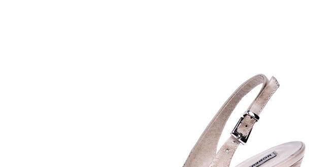 Dámske krémové lodičky s otvorenou pätou Roberto Botella