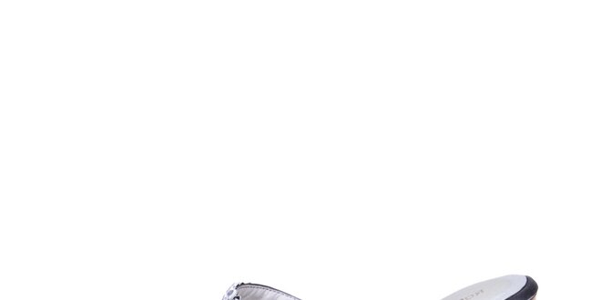 Dámske šľapky so striebornými kamienkami Roberto Botella