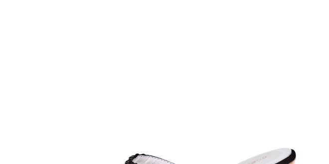 Dámske šľapky s čiernymi kamienkami Roberto Botella