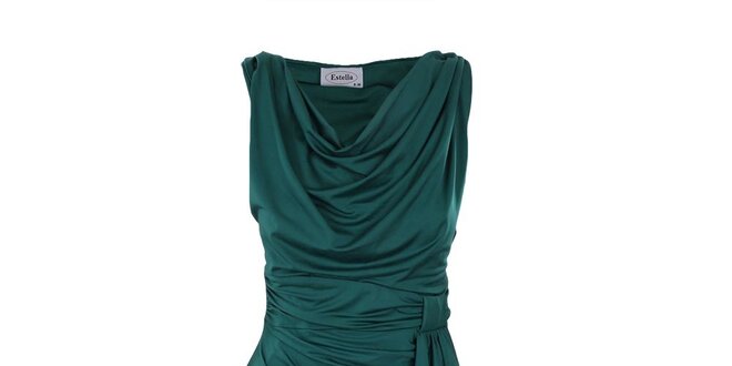 Dámske tmavo zelené šaty Estella