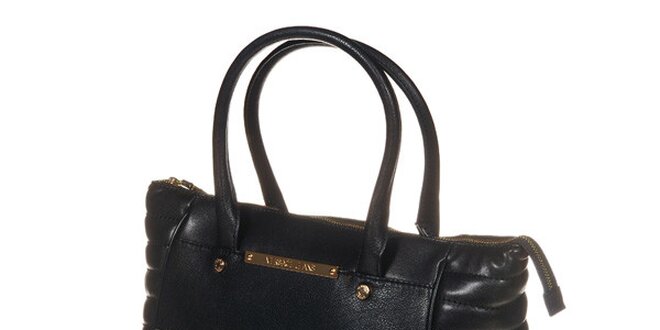Dámska čierna kabelka s ozdobnými bočnými dielami Versace Jeans