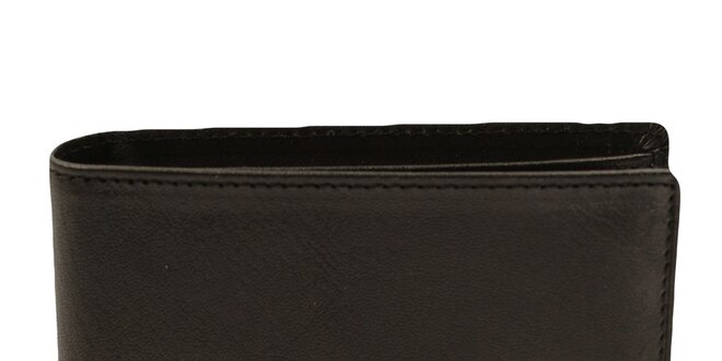 Pánska čierna obdĺžniková peňaženka Pierre Cardin