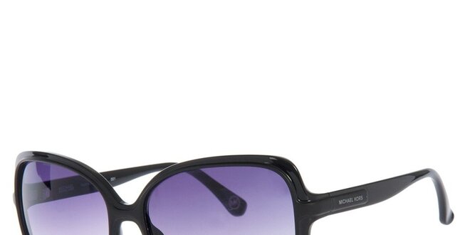 Dámske čierne slnečné okuliare s fialovo zatmavenými sklami Michael Kors