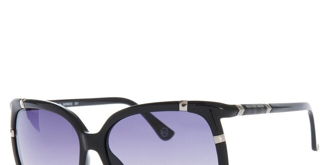 Dámske čierne slnečné okuliare s fialovými sklami Michael Kors