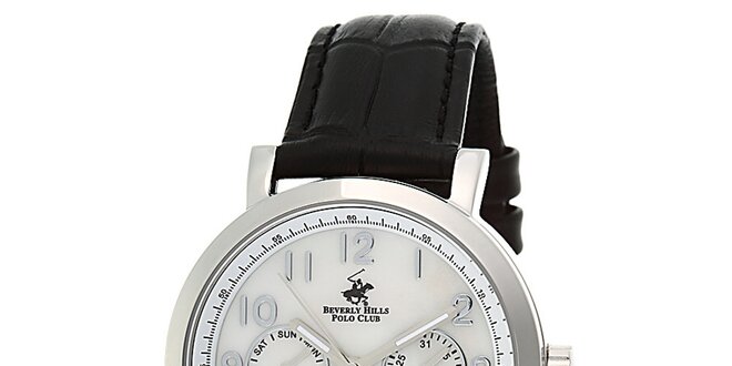 Dámske strieborné hodinky s minútovým ciferníkom Beverly Hills Polo Club