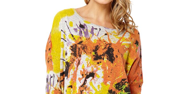 Dámsky sveter s farebným levom Miss Jolie