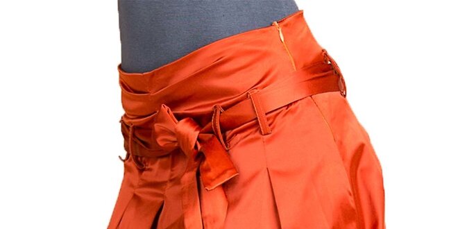 Dámska oranžová balónová sukňa Keysha
