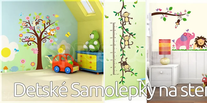 Detské Peel & Stick Samolepky na steny