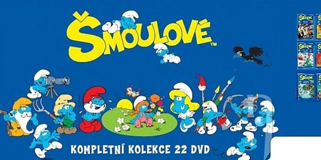 Veselé príbehy Šmolkov - DVD kolekcia 1-22 (22 DVD)