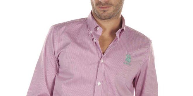 Pánska ružovo kockovaná košeľa Bendorff Next