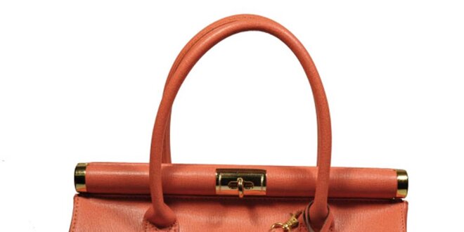 Dámska oranžová veľká kufríková kabelka Giulia