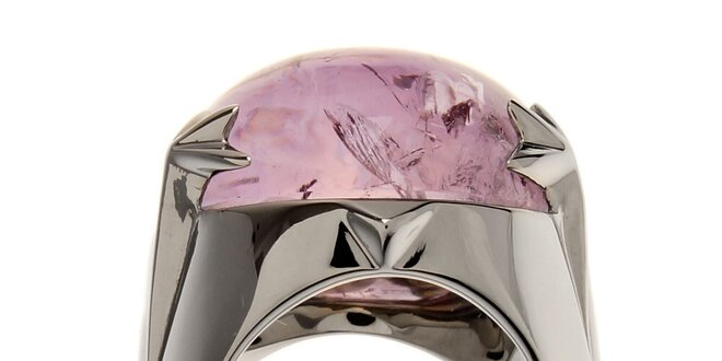 Dámsky ocelový prsteň Thierry Mugler s ametystom