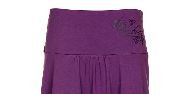 Dámska fialová balónová sukňa Loap