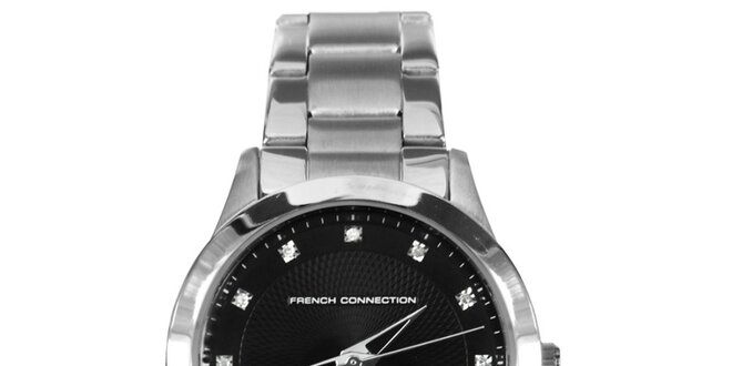 Dámske hodinky s čiernym ciferníkom French Connection