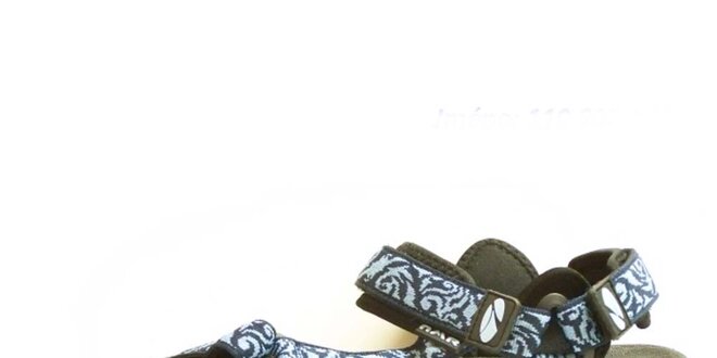 Dámske sandále so vzorovanými modrými remienkami Numero Uno