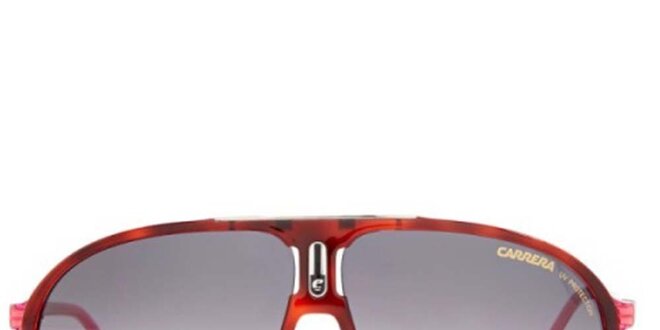 Červené slnečné okuliare s ružovými stranicami Carrera