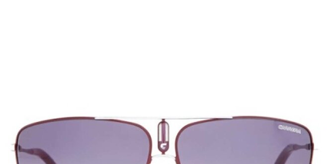 Vínové slnečné okuliare s tenkými obrubami Carrera