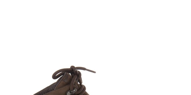 Dámske tmavo hnedé kotníkové trekové topánky Columbia