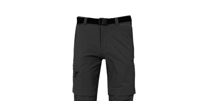 Pánske čierne nohavice s odopínateľnými nohavicami Bergson