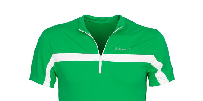Pánske zelené cyklistické tričko Bergson