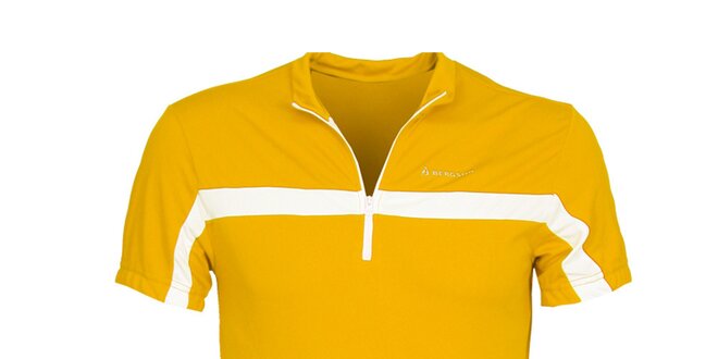 Pánske žlté cyklistické tričko Bergson