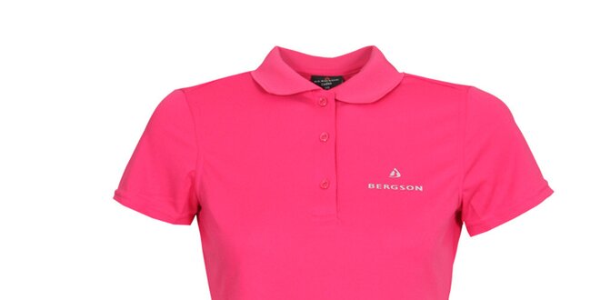 Dámske ružové polo tričko Bergson