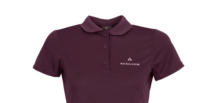 Dámske fialové polo tričko Bergson