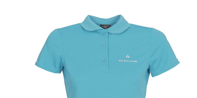 Dámske svetlo modré polo tričko Bergson