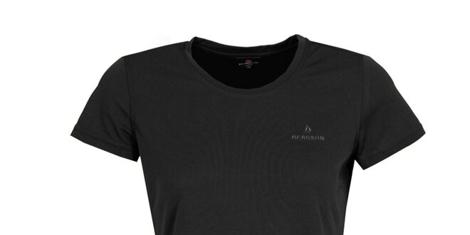 Dámske funkčné čierne tričko s krátkym rukávom Bergson