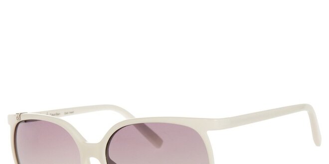 Dámske biele slnečné okuliare Calvin Klein